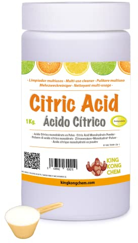 ACIDO CITRICO 1 KG – Detergente per la Casa - 100% Puro e Biodegradabile - Per Cucine, Bagni e Casa in genere