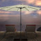 Asina Parasol droit et protection UV 40+, 3,5 m, non rotatif, LED, beige, grand