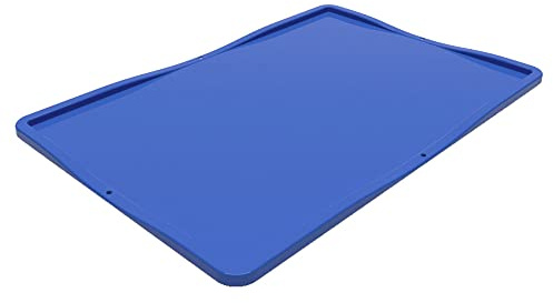 Karton EU Deckel für Euroboxen 60x40 cm blau Auflagedeckel lebensmittelecht Eurobehälter Transportbox Lagerbox Behälter Lagerkiste Stapelbox