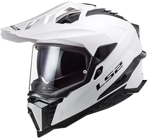 LS2, Motocross Helm Explorer SOLID Gloss White, XXL