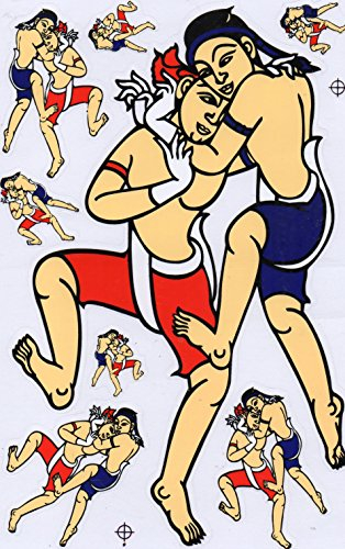 1 Bogen - Muay Thai Sport Boxen Sticker Motorsport Motocross Auto Roller Tuning Aufkleber Folie 1 Blatt 270 mm x 180 mm wetterfest oder auch für Modellbau