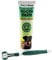 One Step 100% Natural Toothpaste & Triple-Headed Toothbrush for Dogs and Cats Dental Care, Allergen Free, 100g Tube, Peppermint Flavour
