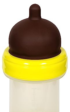 The Teatle Fast Flow Baby Bottle with Soft Silicone Orthodontic Teat - PVC, BPA Free, Anti-Colic Valve Baby Feeding Bottle with REALATCH Technology, Suitable for for 3+ Months, Dark, 200ml
