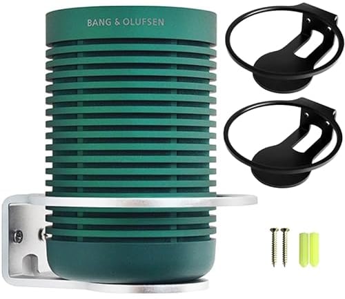 Für Bang & Olufsen Beosound Explore Halter Bang & Olufsen Beosound Explore Wandhalterung Ständer Zubehör mit integriertem Kabelmanagement,Smart Home Lautsprecher Zubehör Rack(Schwarz,YT) 2PCS