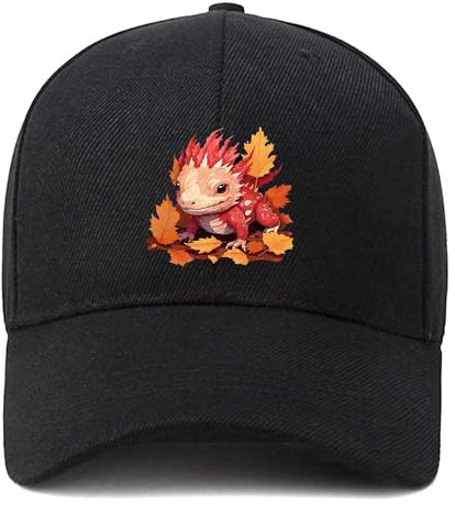 Baseballkappe Unisex Dad Cap Erwachsene Athleisure Cap Verstellbar, Niedliches Axolotl, Einheitsgr��e