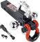 864062L REYSUN Hitch Recovery Trailer Hitch Tri Ball Mount and 360 Swivel Tow Shackle, fits for 2 Receiver, Chrome Tow Ball