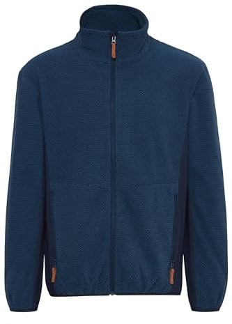 NORTH BEND NBHelgo Herren Fleecejacke atmungsaktiv modische und wärmende Jacke mit Stehkragen, Größe:XL, Farbe:Navy Blazer (2048)