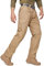 SPOSULEI Taktische Hose Herren Ripstop Cargohose Leichte Outdoor Wanderhose Arbeitshosen wasserdichte Militär Safari Hose Mit 9 Taschen Khaki 38Wx32L