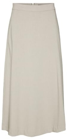 VERO Moda Damen Vmbabette Flowy Midi Skirt Boo Midirock (1er Pack)