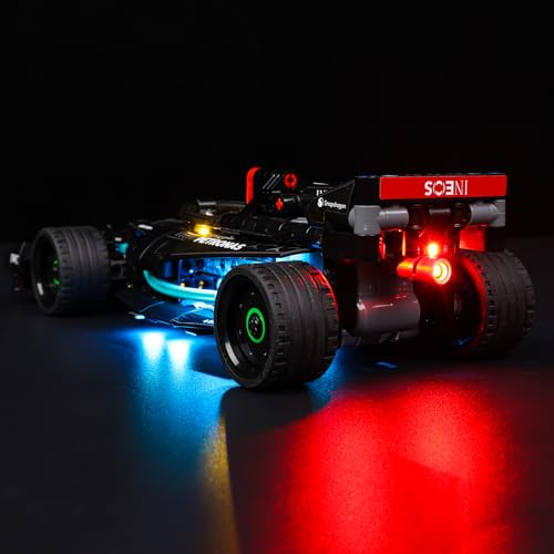 Kyglaring Lego 42165 Beleuchtung, LED Lichter Set Kompatibel mit Lego Technic Mercedes-AMG F1 W14 E Performance Rennwagen, Lego 42165 Fahrzeug Beleuchtungsset-NO Modell