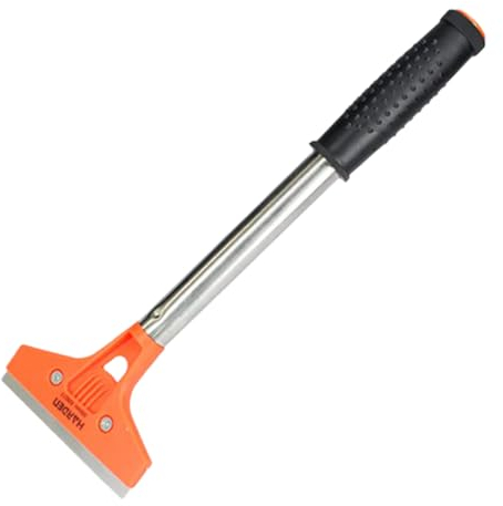 Rasqueta para Suelo y Cristales de 300mm - Rascador de Acero Inoxidable, con Cuchilla Robusta para un Uso Prolongado y Eficaz - Ideal para Limpieza Detallada