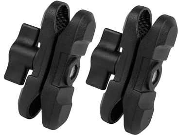 NILKATSS  Double Socket Arm Aluminum,Dual Ball Socket Mounting Short Arms Anti- Slip Compatible with RAM Mount B Size 1'' Ball Components (2)