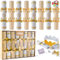 JOYIN 8Pack nicht einrastende Weihnachts-Partygeschenke goldene und weiße Schneeflocken-Party-Tischgeschenke inklusive Partyhut Witze und Geschenke Weihnachtsgeschenke Preise für Weihnachtsessen