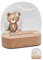 Bärenfreunde® - Personalisiertes Nachtlicht für Babys - Individuelle Nachttischlampe für Kinder - Personalisierte Geschenke Kinder - Babygeschenk - Geschenk zur Geburt (Bär Blumen Girlande)