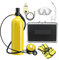 Mini bouteille de plongée, 2L Plongée Respirateur Équipement De Plongée Bouteille En Aluminium Bouteille De Gaz Adulte Natation Plongée En Apnée Tuba Manomètre Résiduel pour l'exploration sous-marine