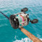 Metall Angelrolle Baitcasting Fishing Reel 2BB＋1RB Kugellager für Wels Lachs Aal Streifenbarsch Thunfisch Küsten- und Hochseeangeln（Rechtshänder）