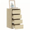 Homgoday Eckkommode Eiche Sonoma 40 x 41 x 76 cm Mehrschichtholz Schrank Büromöbel Platzsparender Aufbewahrungsschrank