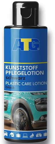 ATG® Cura della plastica per auto, interni ed esterni, per la cura dell'abitacolo dell'auto, in plastica, per la cura della gomma, per la pulizia della plastica, per auto, 250 ml, colore nero