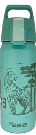 SIGG - Gourde Enfant En Aluminium - WMB ONE Brave guépard - Pour l'École et le Sport - Convient Aux Boissons Gazeuses - Étanche & Légère - Sans BPA - Certifiée Neutre En CO2 - Bleu - 0,6L