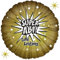 Folienballon Super Abi - Gold Holografie - 45 cm - Folienballon Abi Abitur