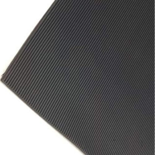 Fine Ribbed Rubber Roll Flooring Matting - 3mm Thick - 2m Wide - Up to 15m Length (2M X 3M)