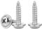 Drenky Vis A Bois M5 Autotaraudeuses à TêTe Ronde Avec Rondelles 50 Pièces Cruciformes à Bois En Inox 304, EntièRement Fileté, M5x10mm