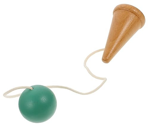Kisangel Kendama Spielzeug Kinder Holz Kendama Spielzeug Hand Augen Koordination Training Kleines Interaktives Geschicklichkeitsspielzeug Für Kinder Und Schulübungen