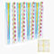 Dmnnlp Acrylic Straw Holder Dispenser with Double Sided Adhesive Tape, Wall Mounted Reusable Straw Holder Storage for Cabinet Counter Bar Pub Coffee Shop Kitchen (Clear)