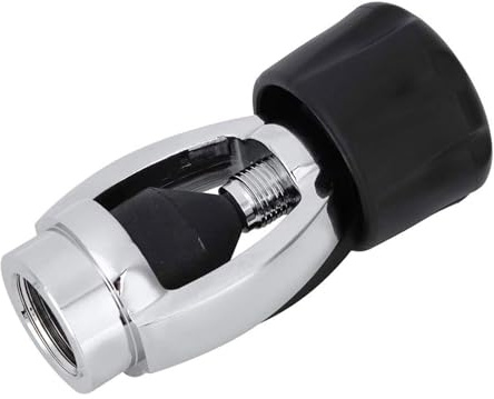 Limtula Scubas Diving Din to Yokes Adapter 5/8 Thread Quick Joint Connector Cylinder Adapter Fill Connector Easy to Use Scubas Din to Yokes Adapter
