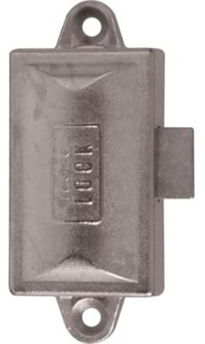 2PZ SERRATURA AD ASTE ROTANTI ZAMA NICHELATA MM 76X32 CHIAVE 1 LEVA MM 17X20