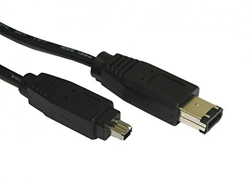 World of Data Câble FireWire 400/800 DV de connecteur à connecteur Noir 6p to 4p 2m (£5.29) - - schwarz