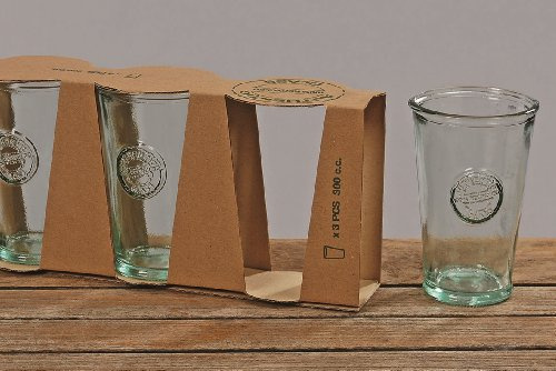 DEKO IM TREND Trinkglas 3-Teilig aus Glas, Durchmesser 8,0 cm, Höhe 12,50 cm, 1812-5357900