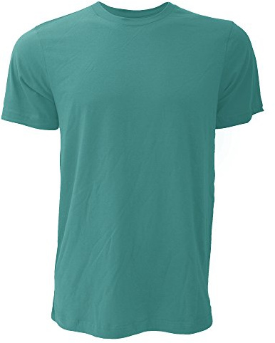 Bella Canvas Mens Jersey Crew Neck T-Shirt Short Sleeved Fashionable Casual Top