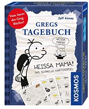 KOSMOS 741624 Gregs Tagebuch - Heissa Mama, Kartenspiel für 2-6 Spieler ab 7 Jahren, schnelles Kartenspiel