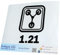 INDIGOS UG Auto Aufkleber Auto - 160x120 mm - Flux Jan 21 - schwarz - Selbstklebender Sticker für Auto, Fenster, Bus oder LKW
