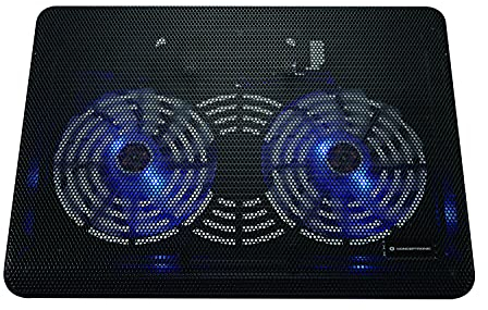 Conceptronic CNBCOOLPAD2F Notebook-Kühlpad 2-Fan Cooling Pad 43,2 cm (17 Zoll) Schwarz