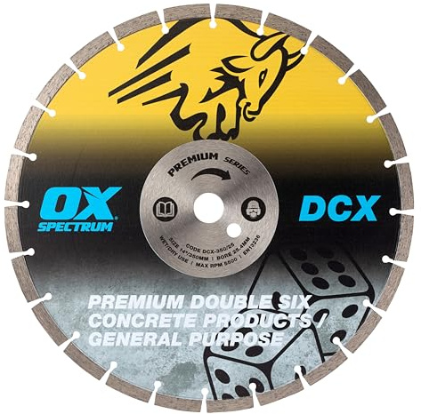 OX Spectrum Premium Double Six Diamond Blade - GP - 350/25.4mm