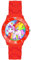 Taffstyle Kinder-Armbanduhr Analog Quarz mit Silikon-Armband Zahlen Einhorn Kinderuhr Lernuhr Sport-Uhr Rainbow Rot