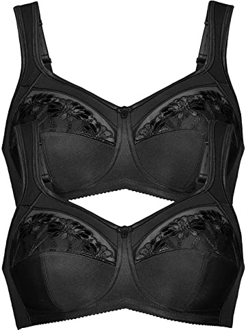 Anita 2er Sparpack Entlastungs BH 5448 Safina Gr. 90E in 1xschwarz 1xschwarz
