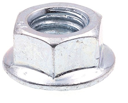 Prime-Line 9094294 Gezackte Flanschmutter, Verzinktes Gehäuse aus gehärtetem Stahl, 3/8 In-16