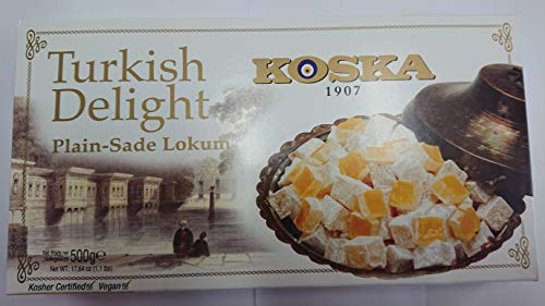 Turkish Delight, Lokum PUR - Sade Lokum, Türkischer Honig, Türkische Süßigkeit, 500g