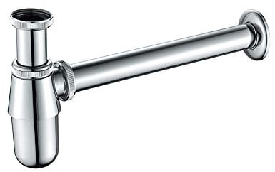 GRIFEMA G102 Redondo, Sifón para lavabos, Plata, S