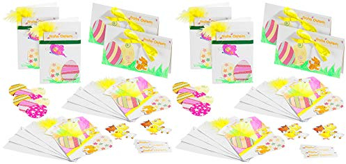 Your Design Deko für Ostern: Osterkarten-Bastelset für 20 Karten mit Umschlag (Ostern-Grußkarten, Oster-Deko für Bastelsets, Briefumschläge)