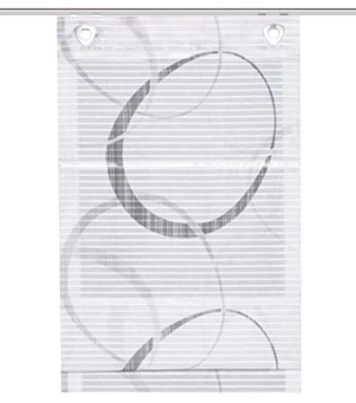 Home fashion Magnetrollo Querstreifen Digitaldruck Vitus, GRAU, 130 X 60 cm
