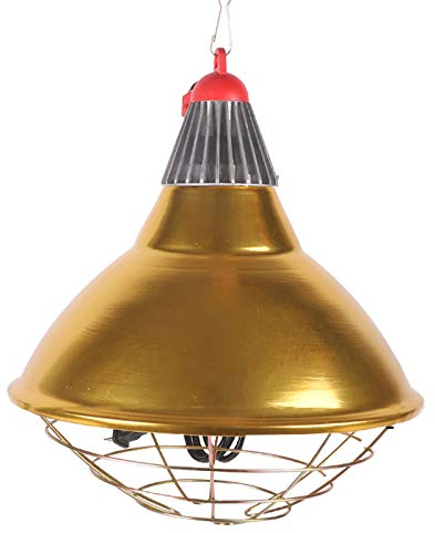 DFGENLY Lampada Infrarossi Riscaldante per Cani Pulcini, Lampada Riscaldante per Animali Domestici, Termostato Lampada Riscaldante con Lampadina da 250w, Prevenire Il Freddo Invernale