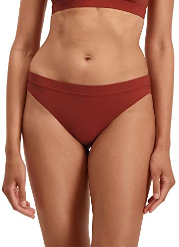 PUMA Womens Swimwear Sporty Brazilian Bikini-Unterteile, Brown Combo, X-Large