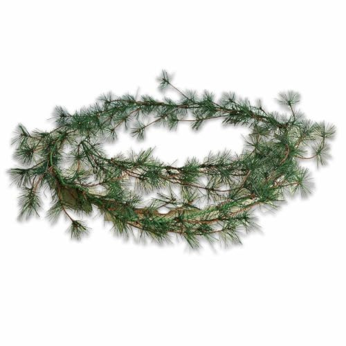 Loberon Girlande 2er Set Bohicon, grün | Weihnachten, Schöne, grüne Girlanden, Echt wirkende Tannennadeln, Für stilvolle Dekoeffekte