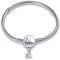 KUNSIR Moments 925 Sterling Silver Snake Chain Bracelets fit Pandora & European Bracelets Charms Bead Silver Bracelet for Women