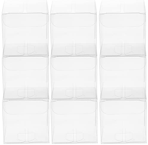 Operitacx 50 Stücke Transparent Quadratisch Würfel Box Klar Süßigkeiten Behandeln Box Kunststoff Geschenk Verpackung Box für Baby Shower Hochzeit Geburtstagsfeier (5X5x5cm)