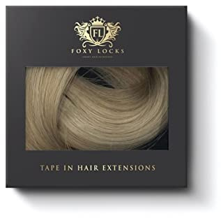 Foxy Locks Latte Blonde LiteTape Hair Extensions | Tape In 14 Inch | 50g